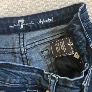 7 For All Mankind Bottoms - Girls Awesome dark blue faded jeans 7 For All Mankind Bottoms - Girls Awesome dark blue faded jeans